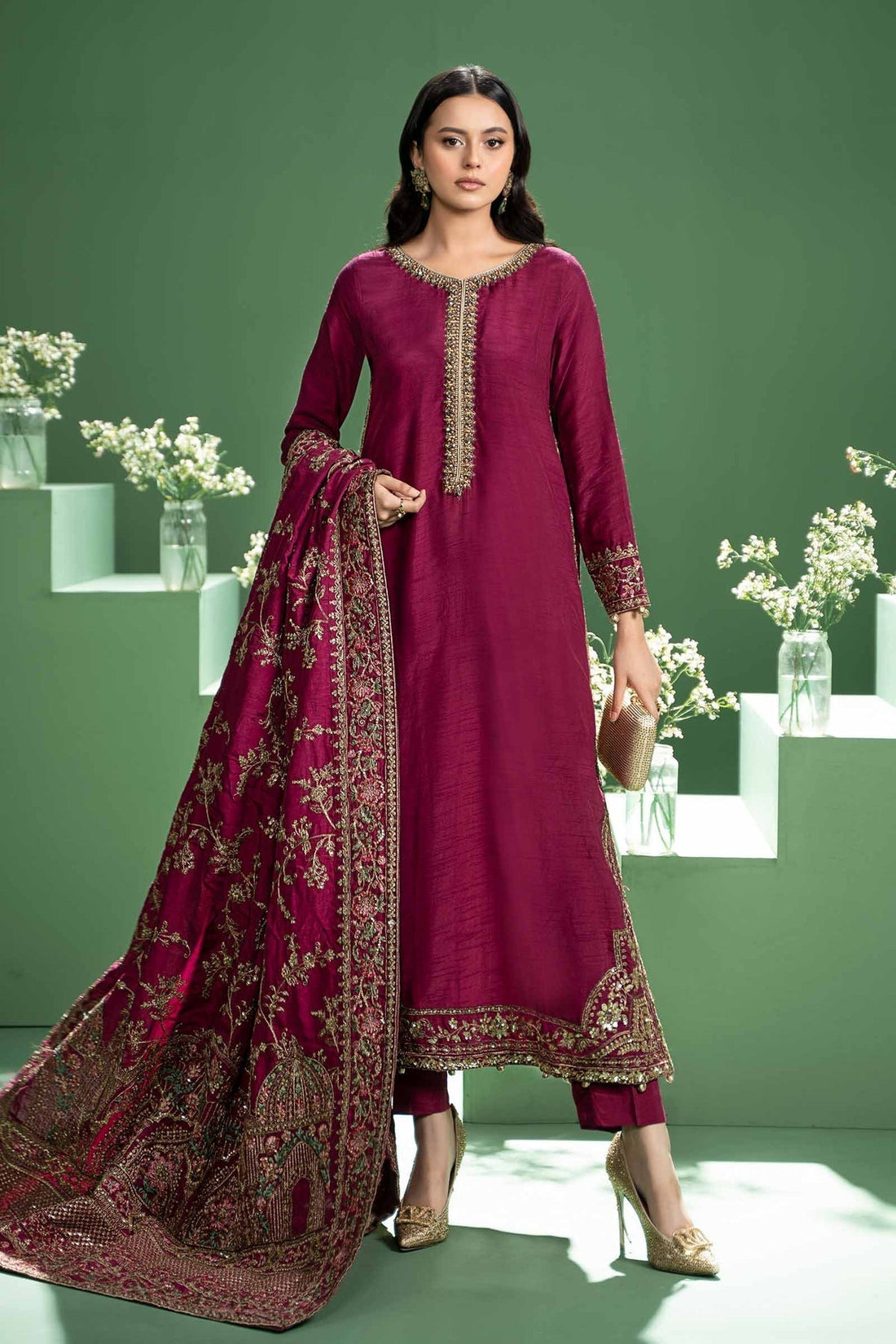 Maria b | Formal Wears | SF-W24-20 - by - Libasekhas UK - Registered Vendor of : Maria B - 100% Original Designer Dresss