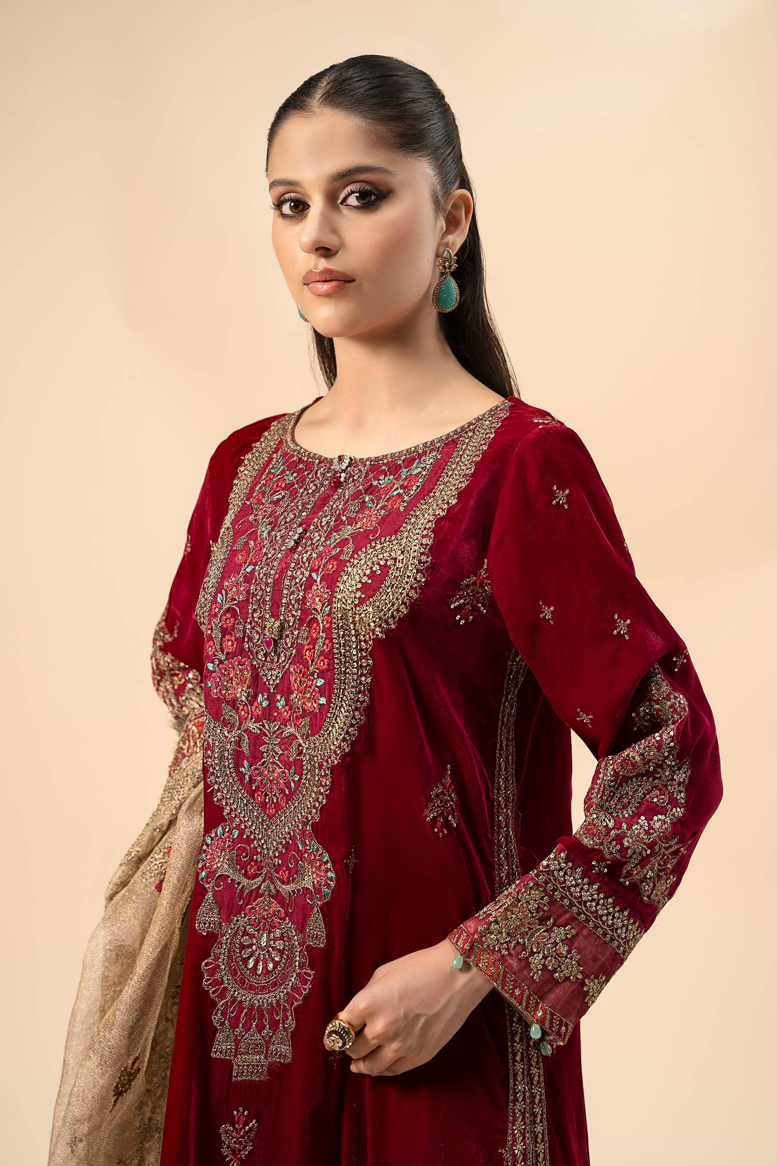 Maira B | Ready to Wear | SF-W24-29 - by - Libasekhas UK - Registered Vendor of : Maria B - 100% Original Designer Dresss