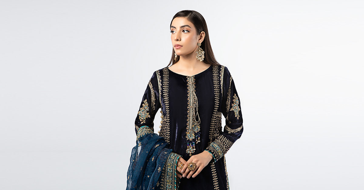 Maira B | Ready to Wear | SF-W24-34 - by - Libasekhas UK - Registered Vendor of : Maria B - 100% Original Designer Dresss