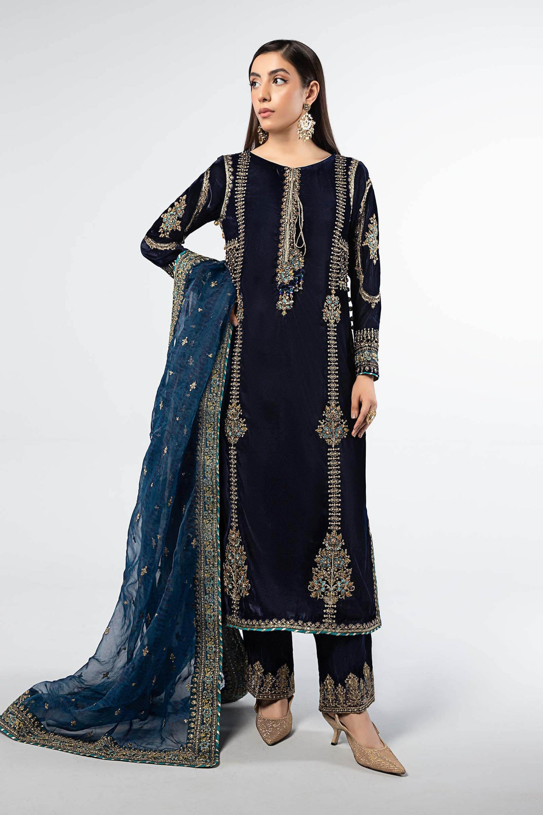 Maira B | Ready to Wear | SF-W24-34 - by - Libasekhas UK - Registered Vendor of : Maria B - 100% Original Designer Dresss