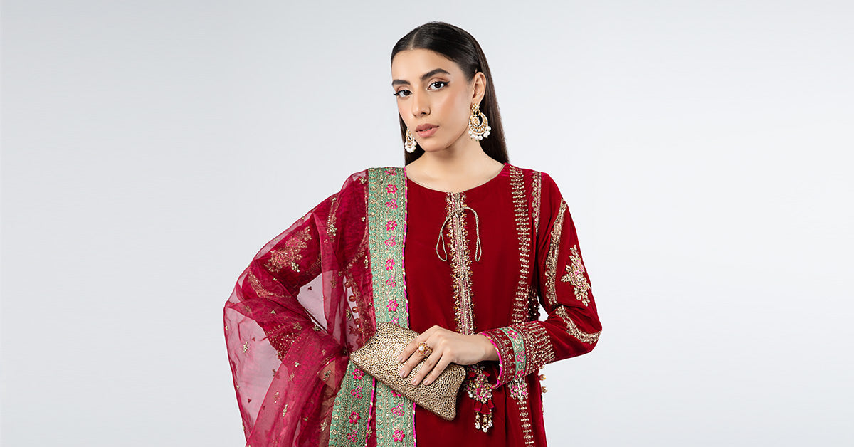 Maira B | Ready to Wear | SF-W24-34 - by - Libasekhas UK - Registered Vendor of : Maria B - 100% Original Designer Dresss