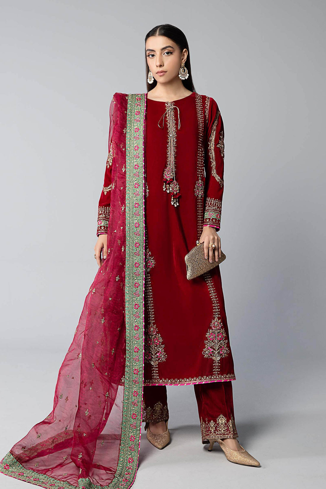 Maira B | Ready to Wear | SF-W24-34 - by - Libasekhas UK - Registered Vendor of : Maria B - 100% Original Designer Dresss