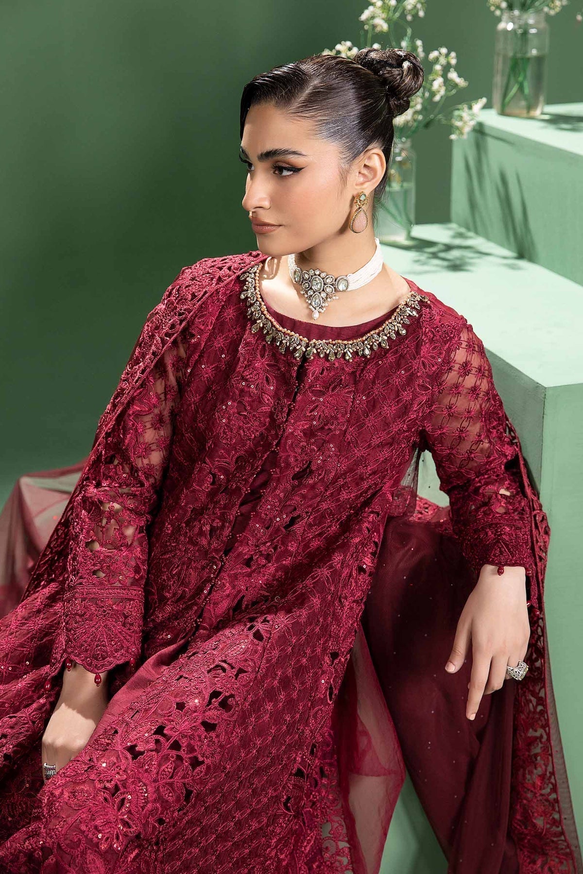 Maria b | Formal Wears | SF-W24-46 - by - Libasekhas UK - Registered Vendor of : Maria B - 100% Original Designer Dresss