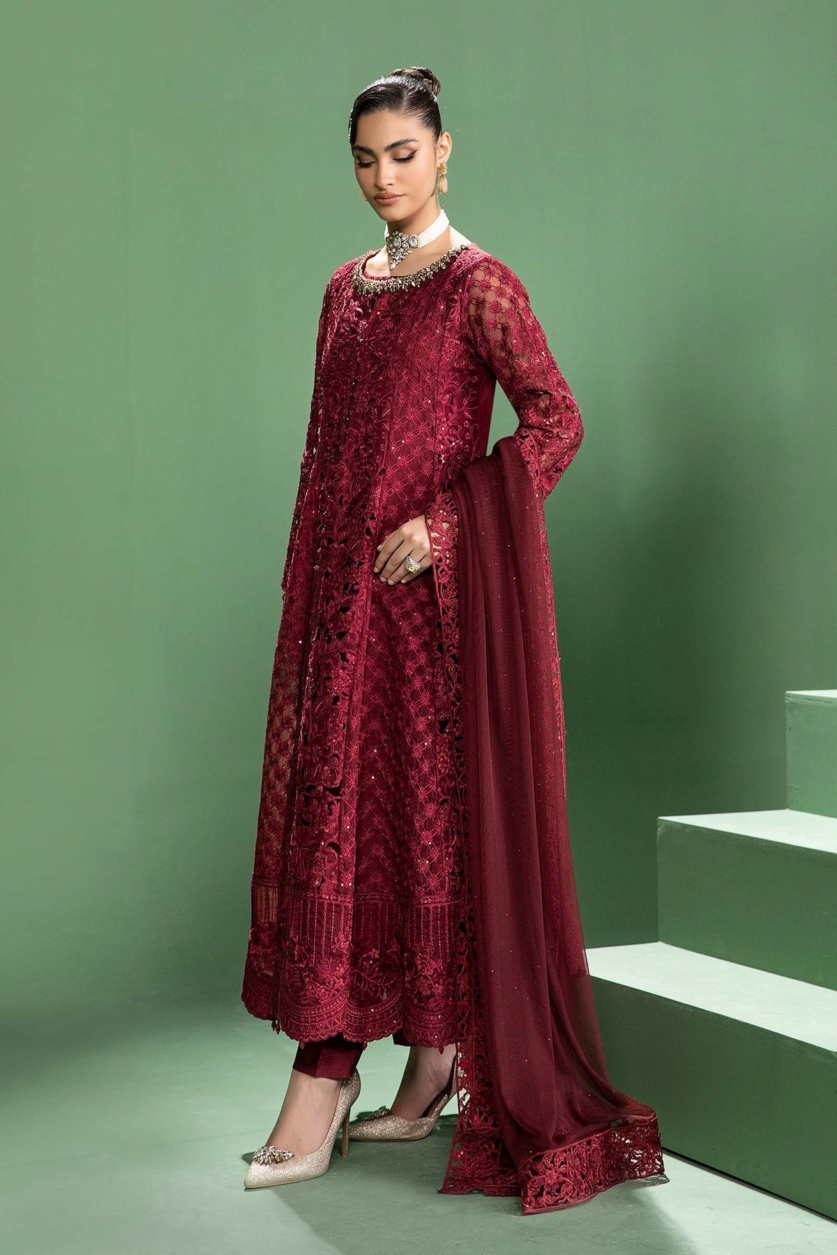 Maria b | Formal Wears | SF-W24-46 - by - Libasekhas UK - Registered Vendor of : Maria B - 100% Original Designer Dresss