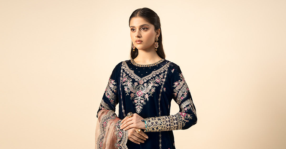 Maira B | Ready to Wear | SF-W24-80 - by - Libasekhas UK - Registered Vendor of : Maria B - 100% Original Designer Dresss