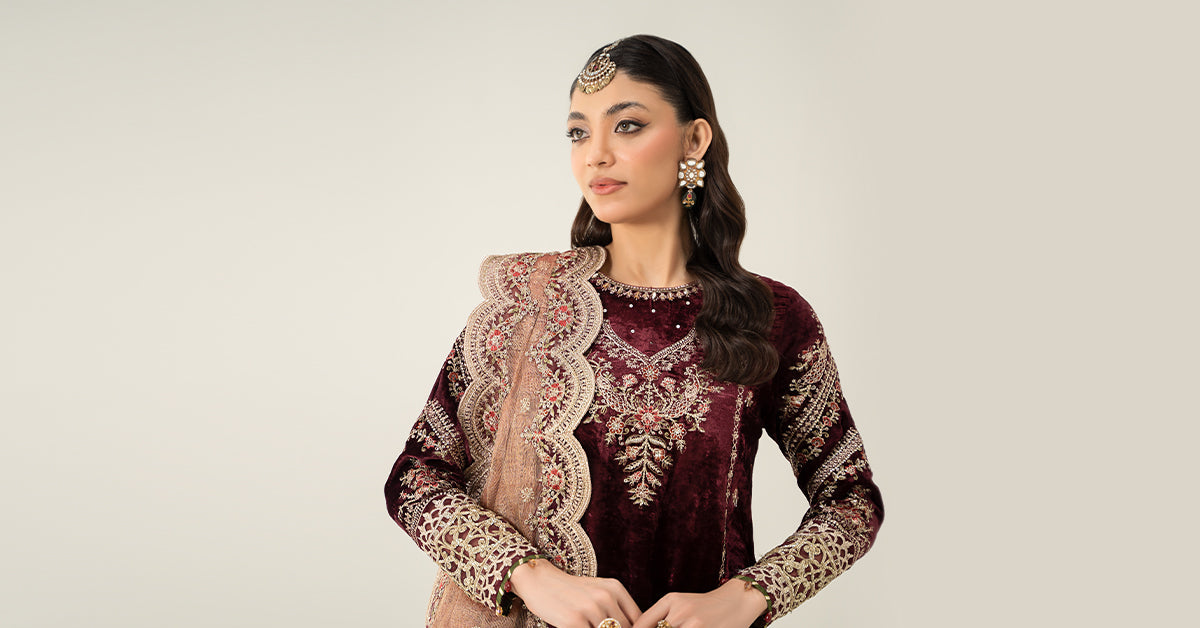 Maira B | Ready to Wear | SF-W24-80 - by - Libasekhas UK - Registered Vendor of : Maria B - 100% Original Designer Dresss