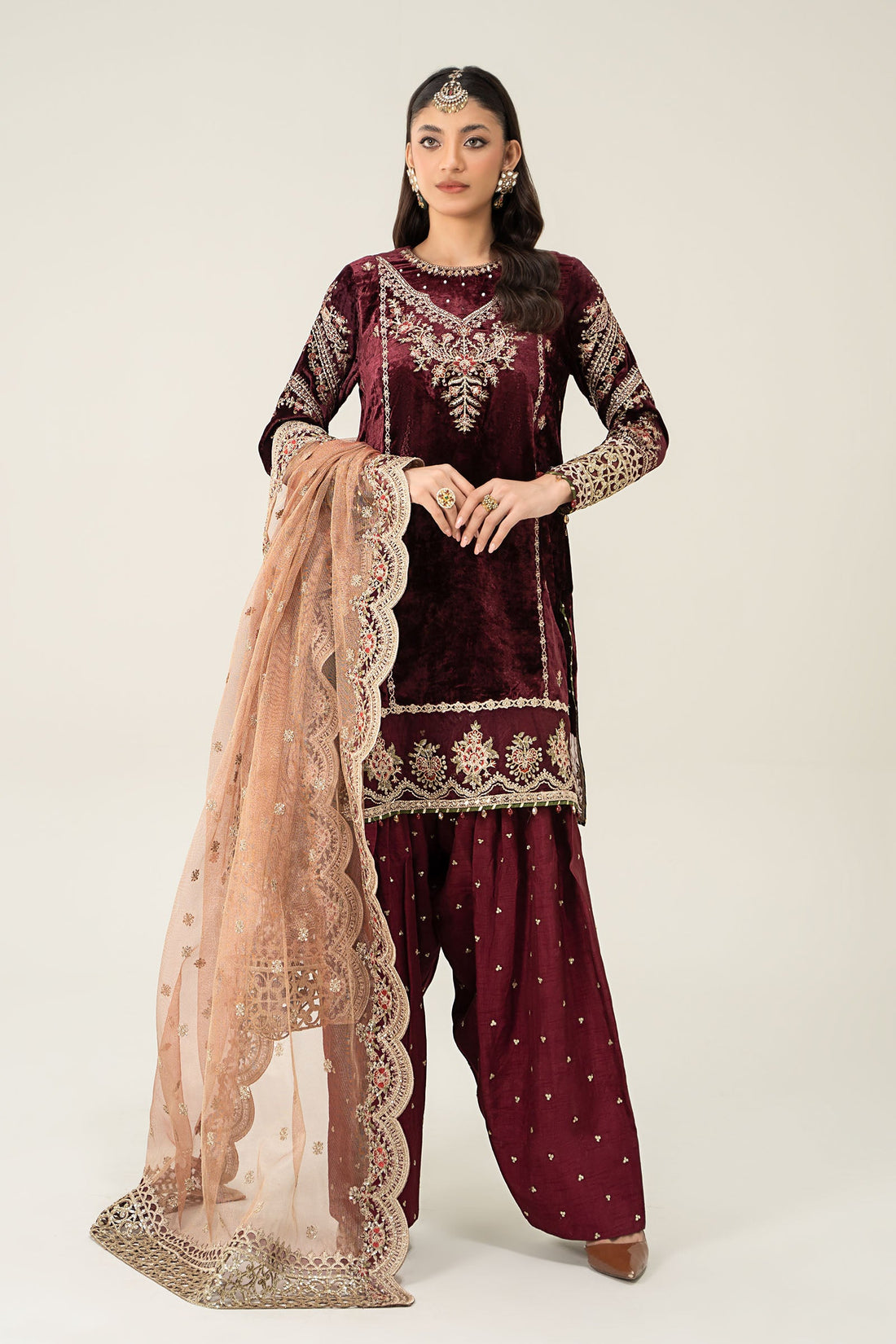 Maira B | Ready to Wear | SF-W24-80 - by - Libasekhas UK - Registered Vendor of : Maria B - 100% Original Designer Dresss