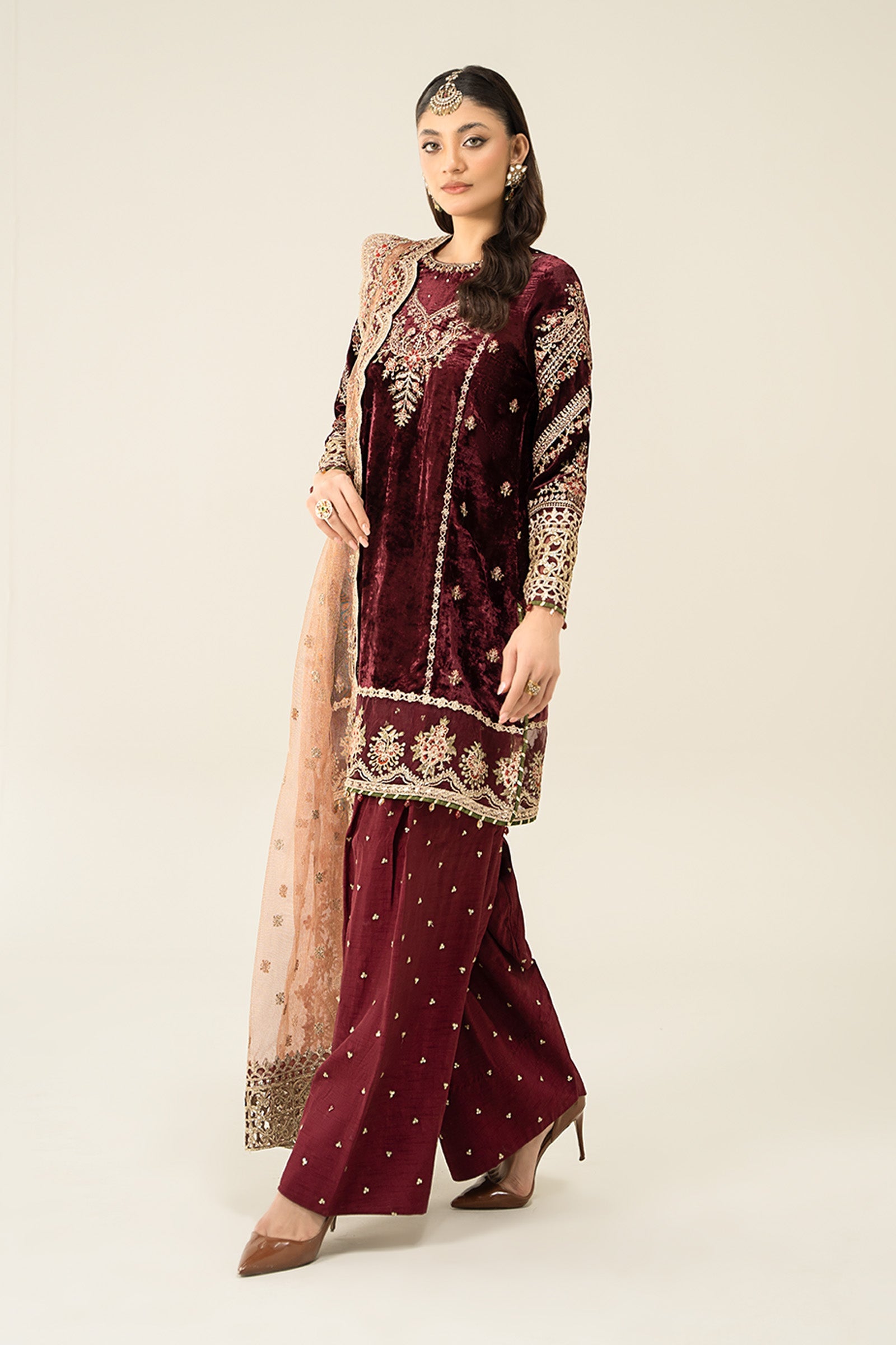 Maira B | Ready to Wear | SF-W24-80 - by - Libasekhas UK - Registered Vendor of : Maria B - 100% Original Designer Dresss