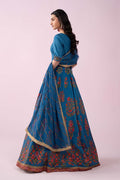 Maria B | Luxury Formals | SF-EF26-04-Blue - by Libasekhas UK - Registered Vendor of : Maria B - 100% Original Designer Dress