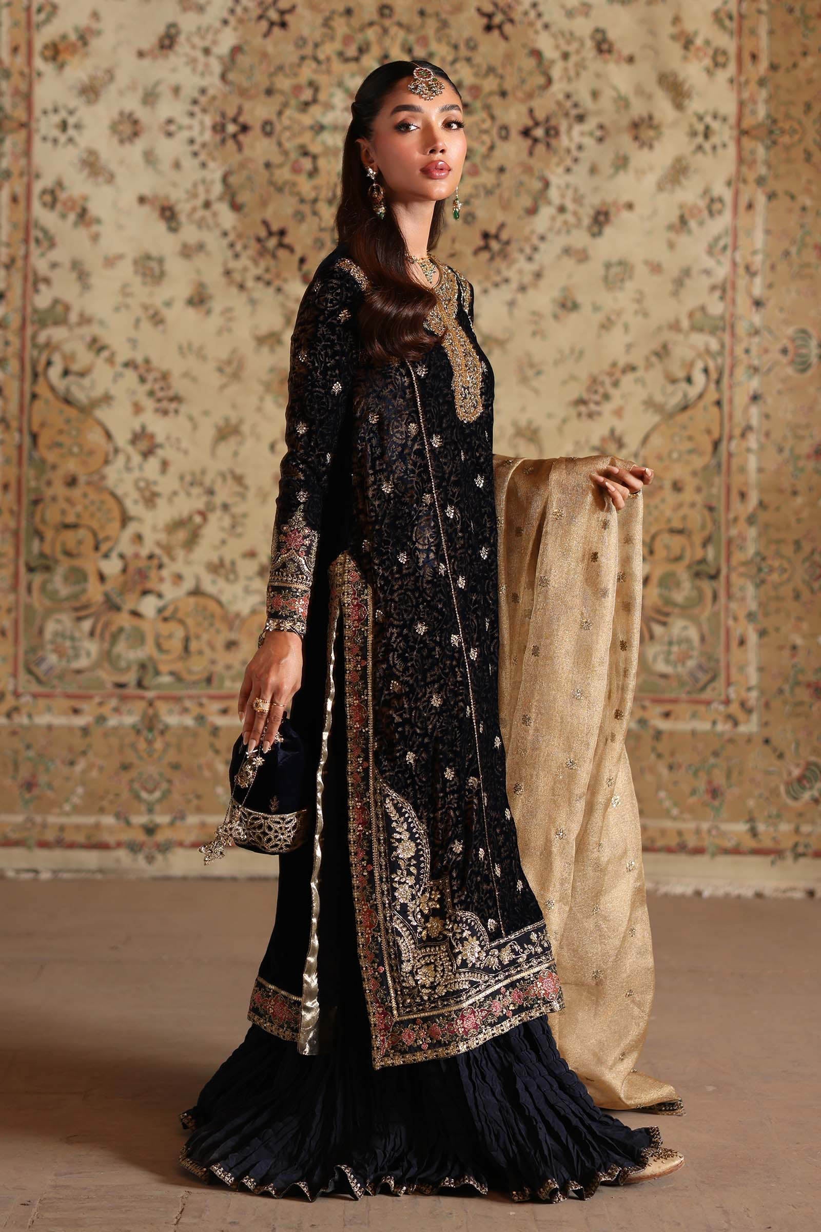 Maria B | Shehnai Luxury Formals | SF-W25-09 - by Libasekhas UK - Registered Vendor of : Maria B - 100% Original Designer Dress