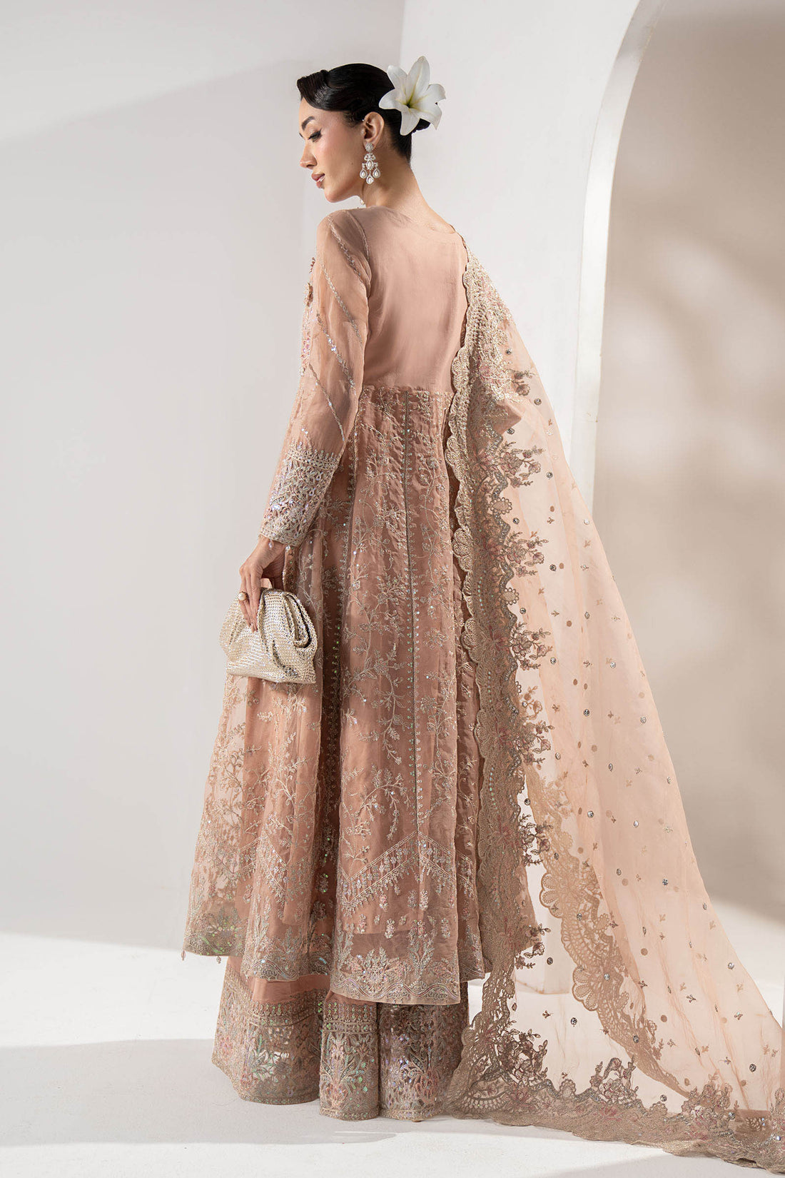 Maria B | Pre Fall Dresses | 3 Piece Embroidered Organza Suit ZS - by Libasekhas UK - Registered Vendor of : Maria B - 100% Original Designer Dress