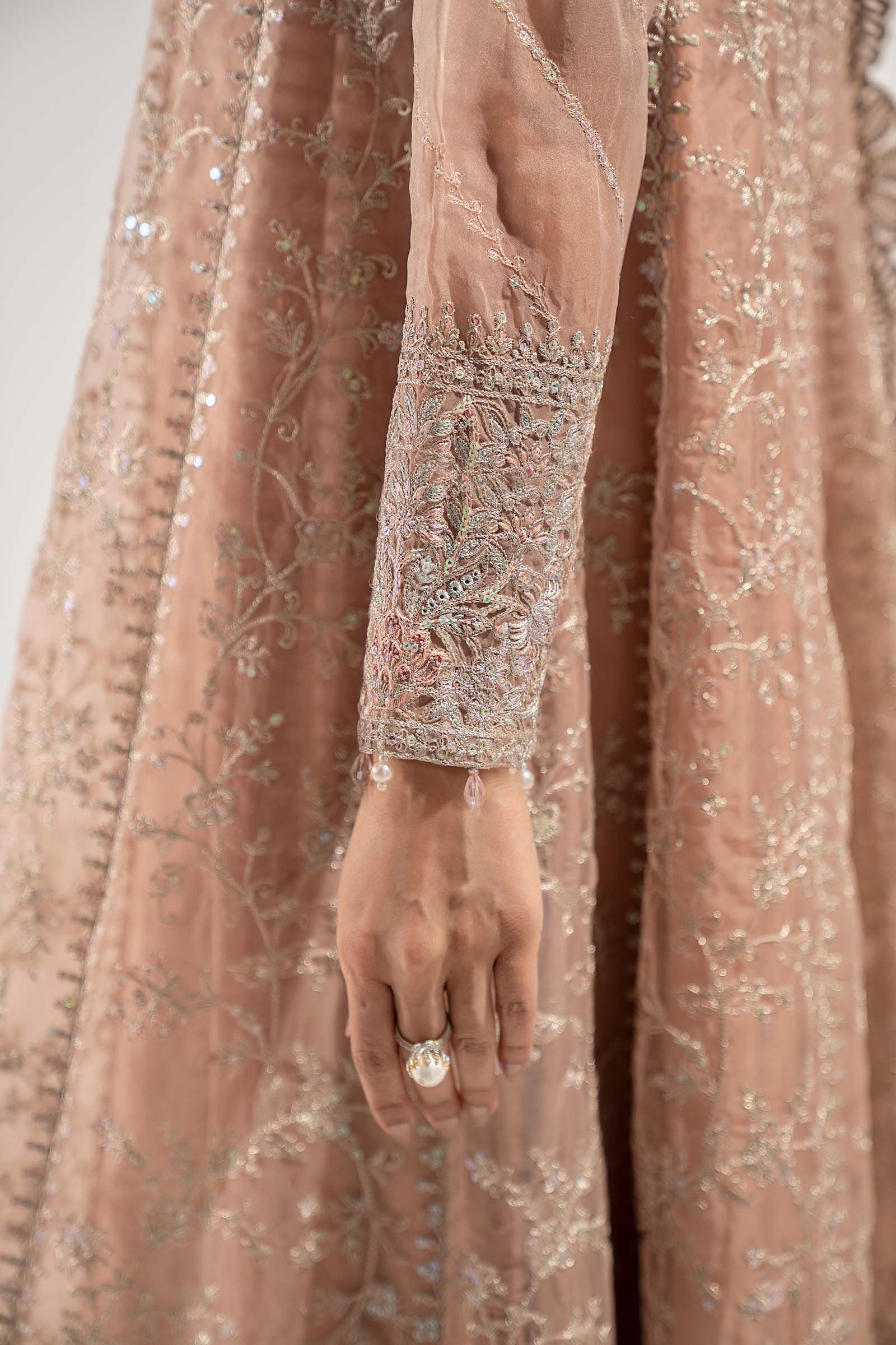 Maria B | Pre Fall Dresses | 3 Piece Embroidered Organza Suit ZS - by Libasekhas UK - Registered Vendor of : Maria B - 100% Original Designer Dress