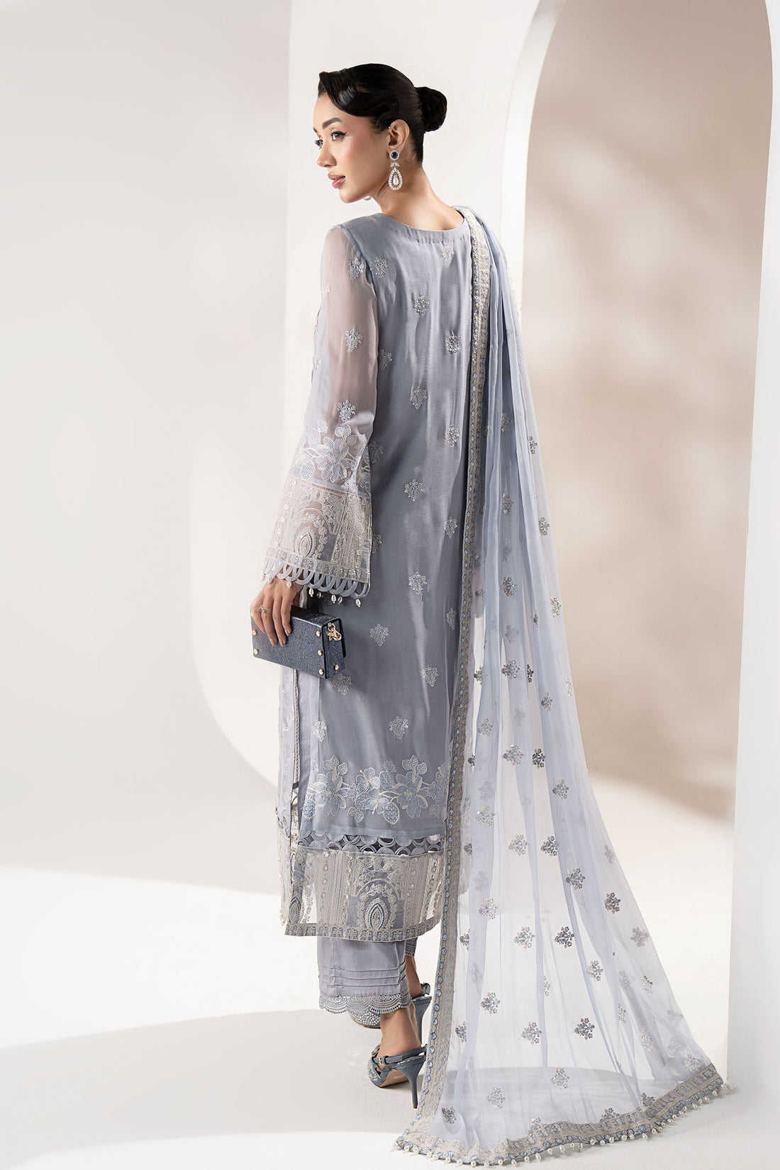Maria B | Pre fall Dresses | SF-W25-47 I - by Libasekhas UK - Registered Vendor of : Maria B - 100% Original Designer Dress