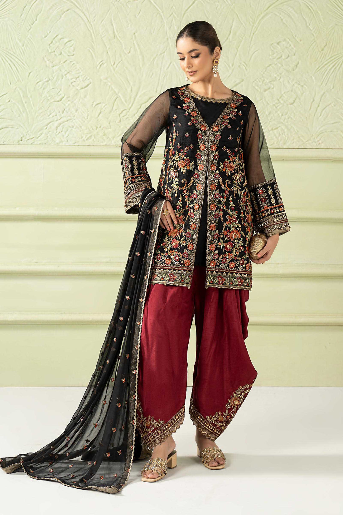 Maria b | Luxury Formal | SF-W25-56 - by Libasekhas UK - Registered Vendor of : Maria B - 100% Original Designer Dress