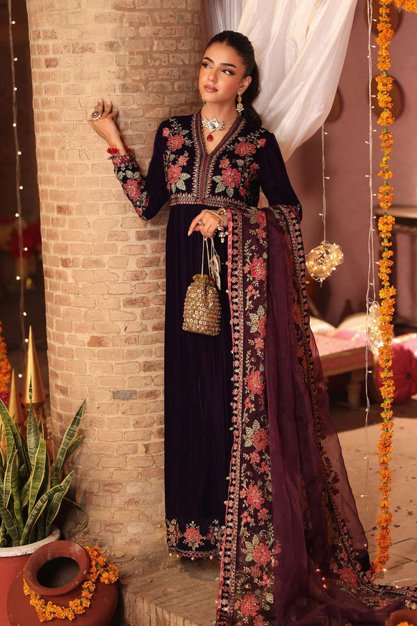 Maria B | Shehnai Luxury Formals | SF-W25-59 - by Libasekhas UK - Registered Vendor of : Maria B - 100% Original Designer Dress
