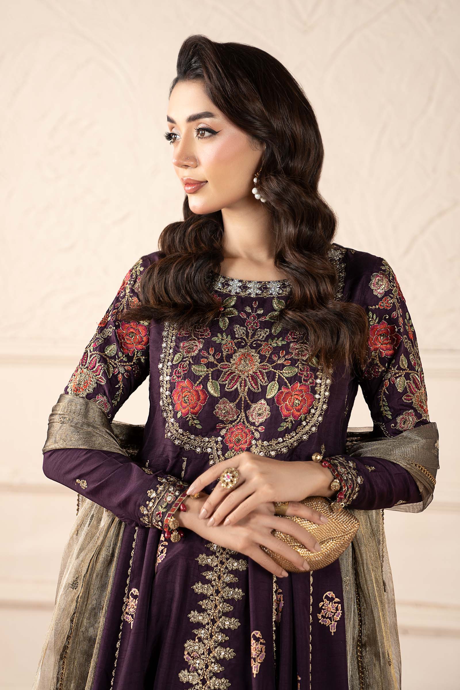 Maria B | Pre fall Dresses | SF-W25-94 P - by Libasekhas UK - Registered Vendor of : Maria B - 100% Original Designer Dress