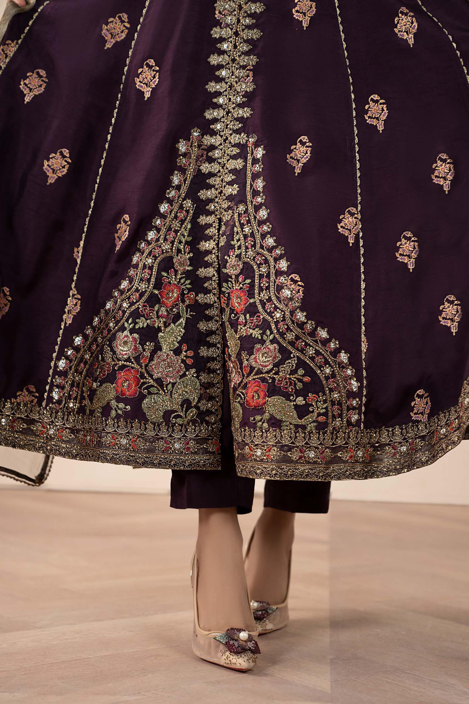 Maria B | Pre fall Dresses | SF-W25-94 P - by Libasekhas UK - Registered Vendor of : Maria B - 100% Original Designer Dress