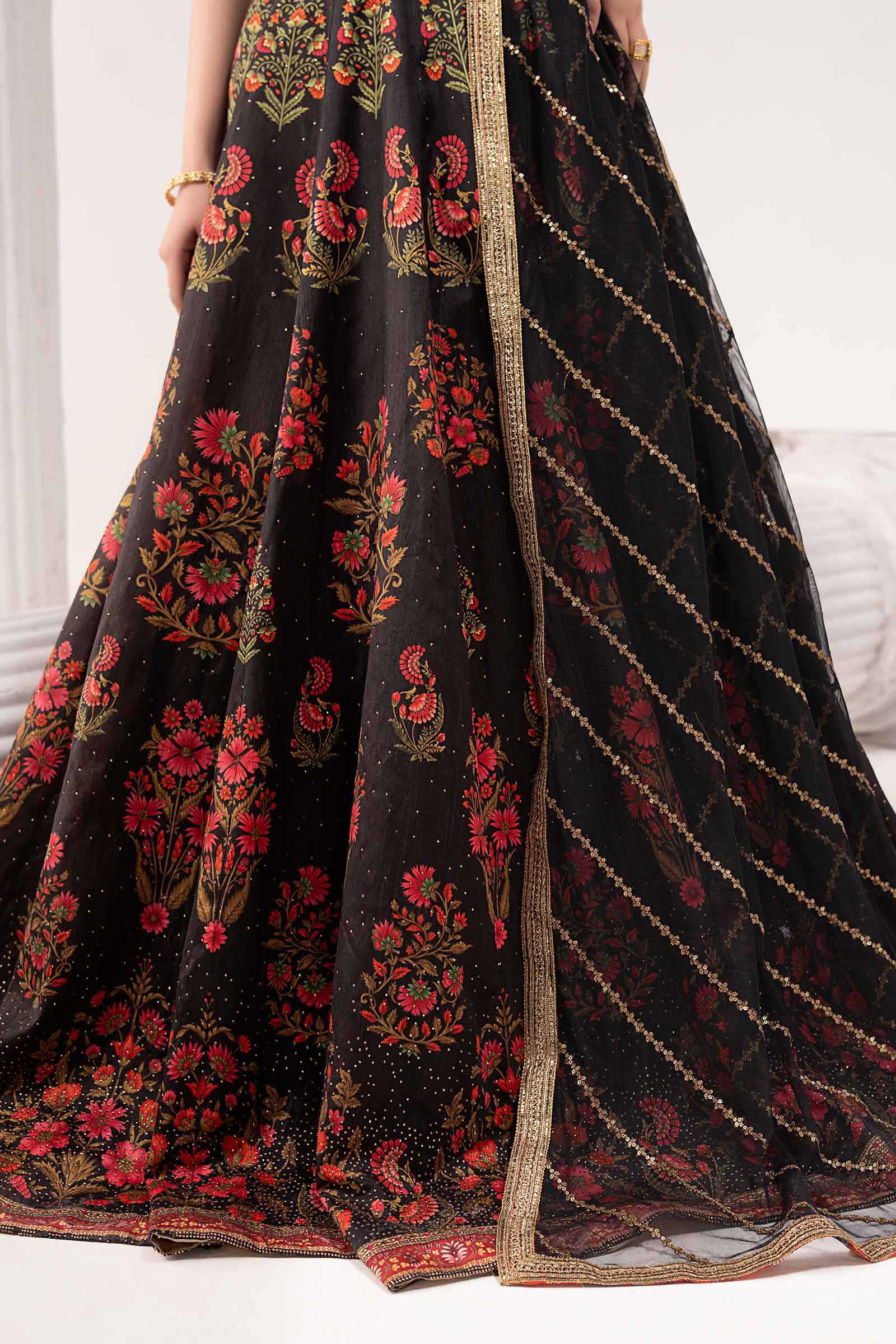 Maria B | Luxury Formals | SF-EF26-04-Black - by Libasekhas UK - Registered Vendor of : Maria B - 100% Original Designer Dress