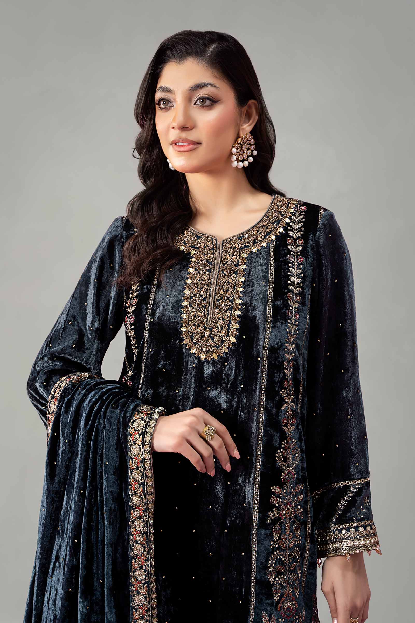Maira B | Ready to Wear | SF-W24-14 - by - Libasekhas UK - Registered Vendor of : Maria B - 100% Original Designer Dresss