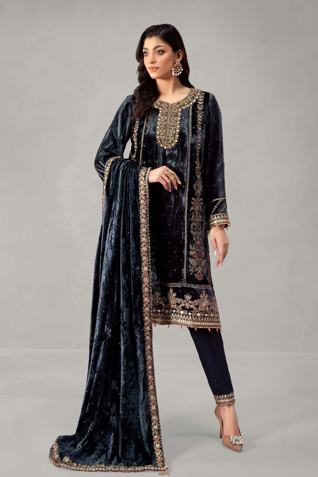 Maira B | Ready to Wear | SF-W24-14 - by - Libasekhas UK - Registered Vendor of : Maria B - 100% Original Designer Dresss