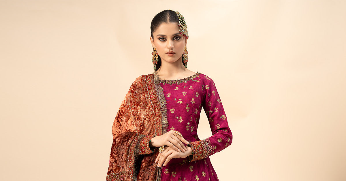 Maira B | Ready to Wear | SF-W24-26 - by - Libasekhas UK - Registered Vendor of : Maria B - 100% Original Designer Dresss