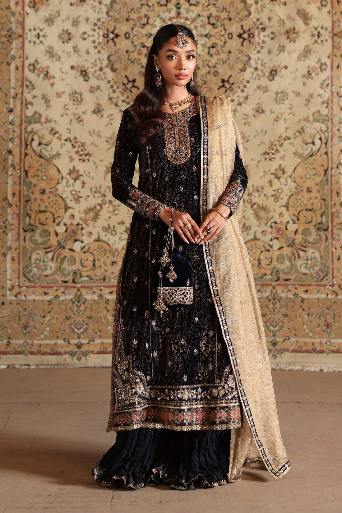 Maria B | Shehnai Luxury Formals | SF-W25-09 - by Libasekhas UK - Registered Vendor of : Maria B - 100% Original Designer Dress
