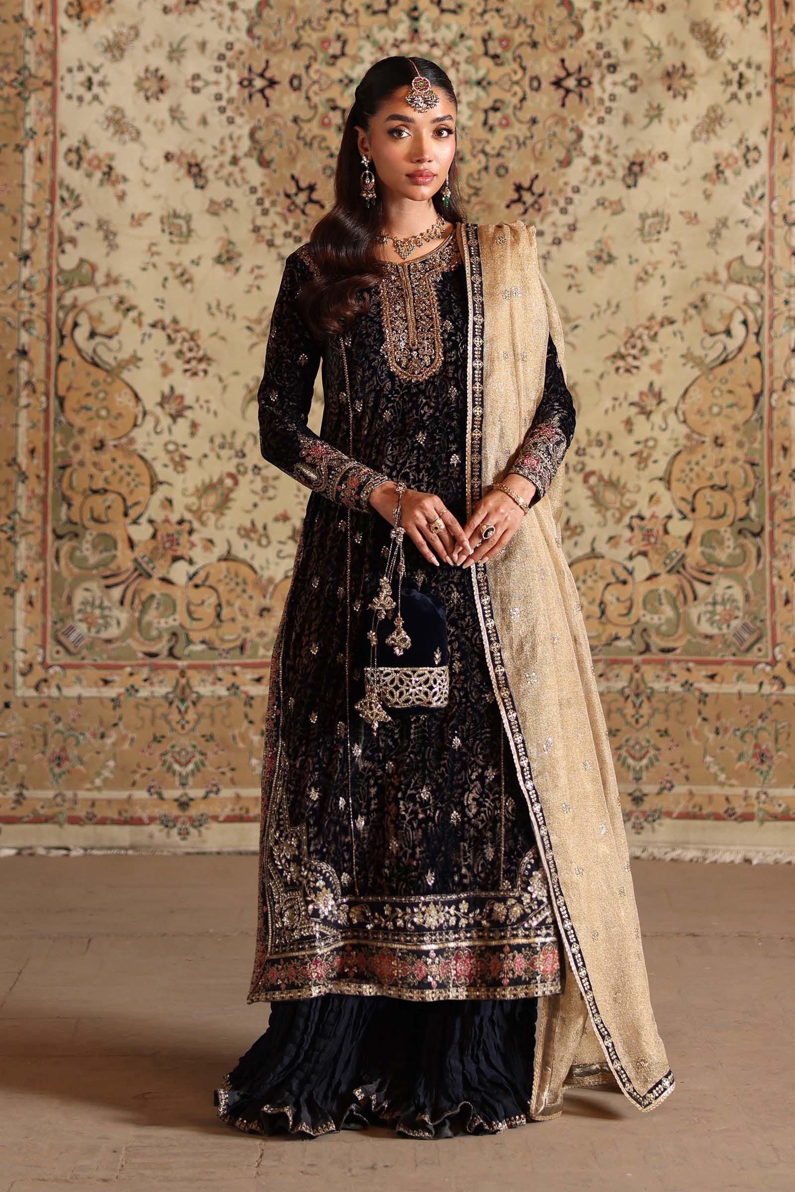 Maria B | Shehnai Luxury Formals | SF-W25-09 - by Libasekhas UK - Registered Vendor of : Maria B - 100% Original Designer Dress