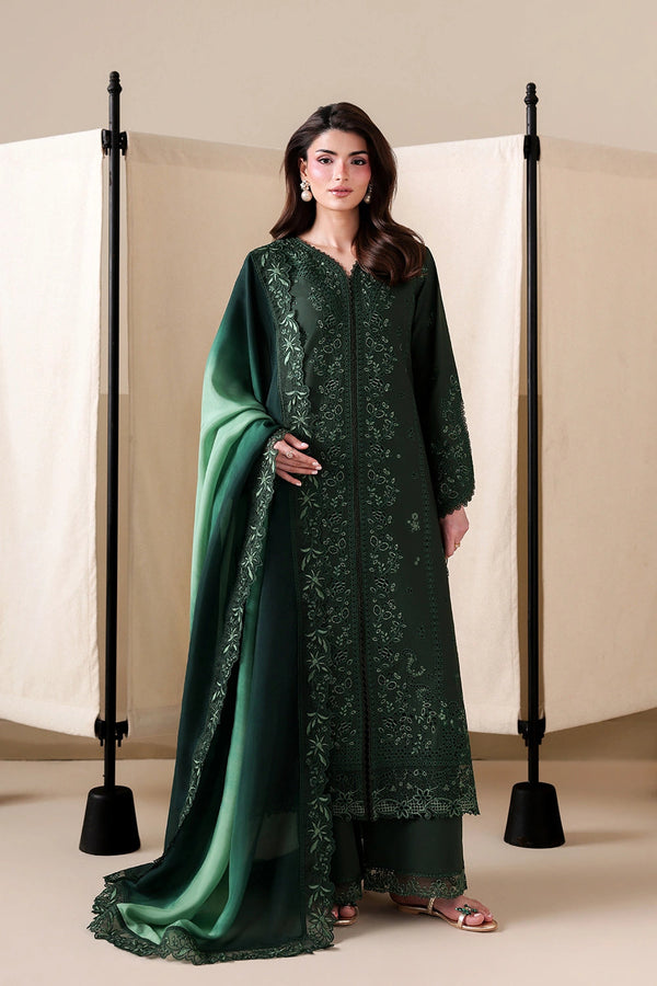 Azure | Luxury Lawn 26 | Shades Of Emerald - by Libasekhas UK - Registered Vendor of : Azure - 100% Original Designer Dress