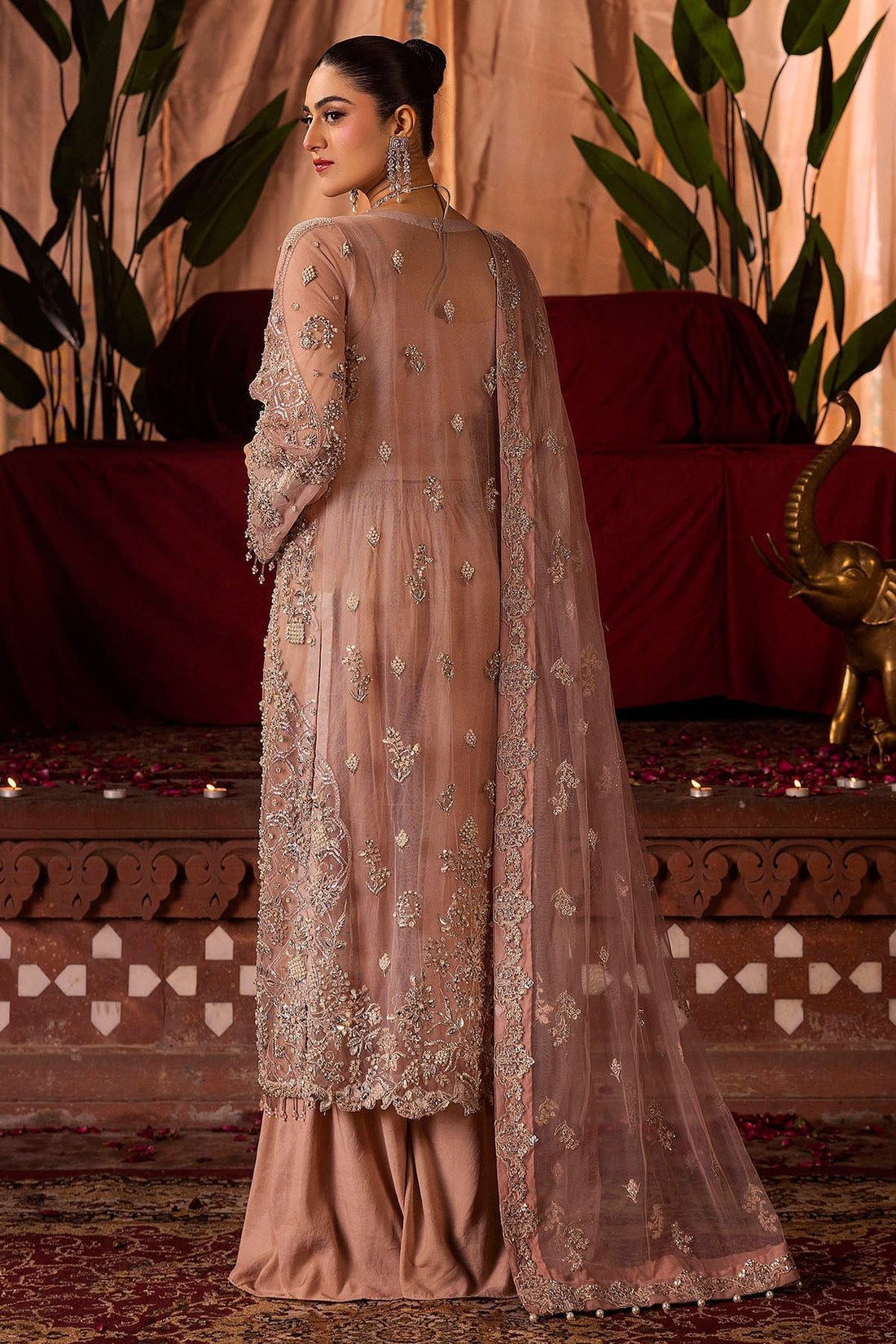 Motifz | Bridal Couture | 0011-REEM EMBROIDERED SILK NET STITCHED - Ladies Clothes -  Libasekhas