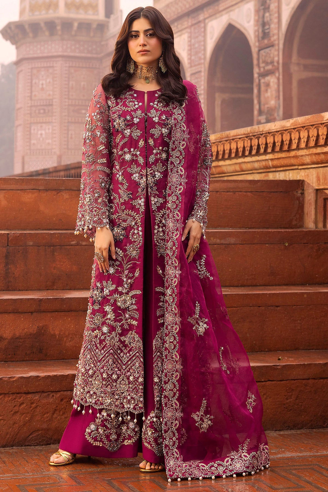 Motifz | Bridal Couture | 0013-HEER EMBROIDERED ORGANZA STITCHED - Ladies Clothes -  Libasekhas
