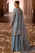 Motifz | Bridal Couture | 0014-FIROZEH EMBROIDERED ORGANZA STITCHED - by - Libasekhas UK - Registered Vendor of : Motifz - 100% Original Designer Dresss