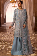 Motifz | Bridal Couture | 0014-FIROZEH EMBROIDERED ORGANZA STITCHED - by - Libasekhas UK - Registered Vendor of : Motifz - 100% Original Designer Dresss