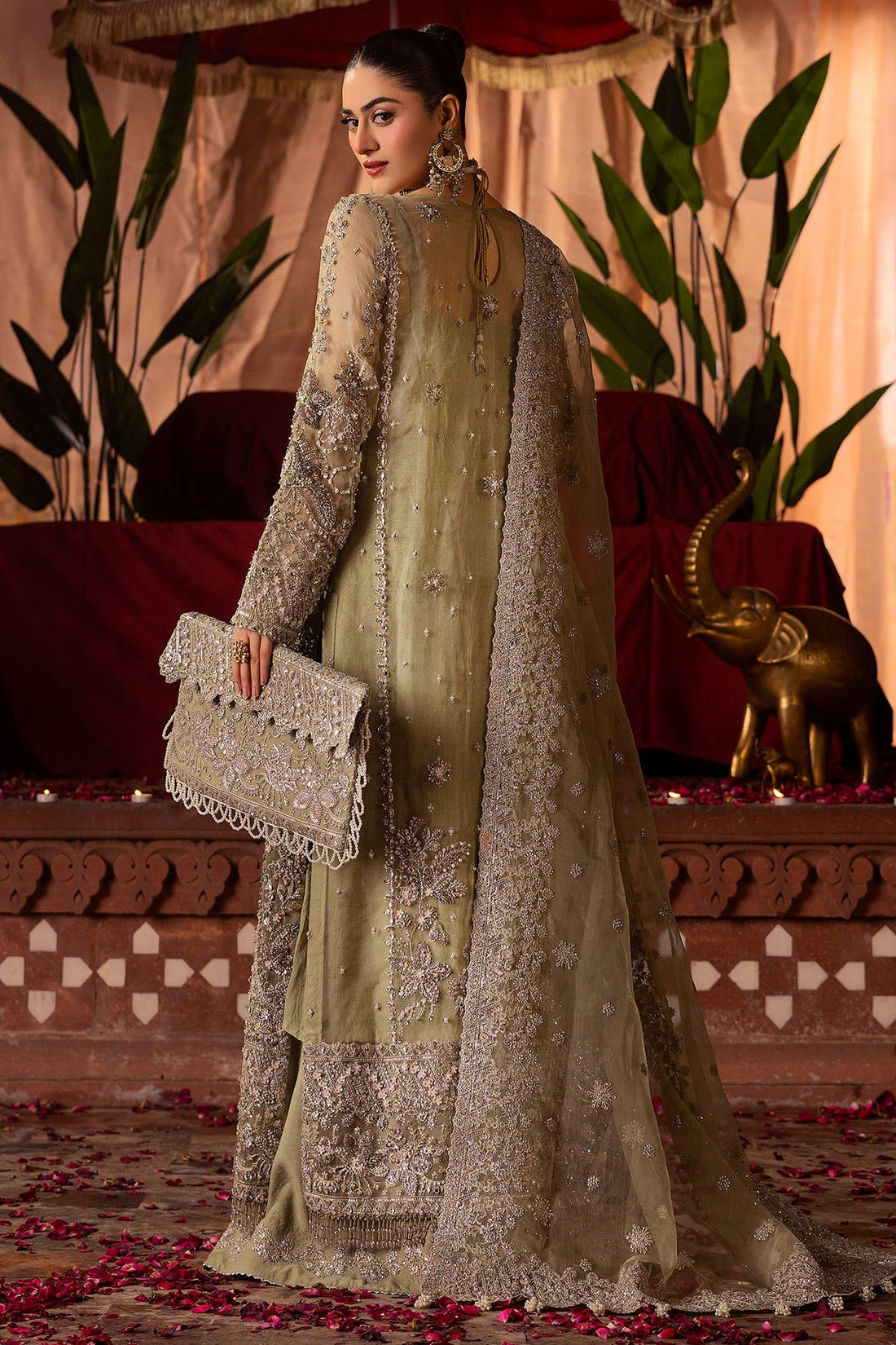 Motifz | Bridal Couture | 0016-MEERAZ EMBROIDERED ORGANZA STITCHED - Ladies Clothes -  Libasekhas