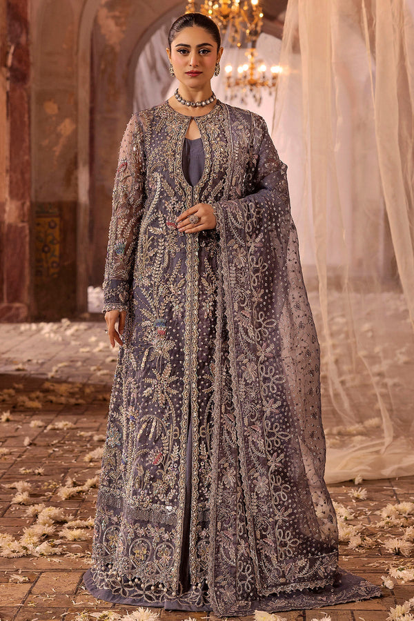 Motifz | Bridal Couture | 0018-ZURIAH EMBROIDERED ORGANZA STITCHED - by - Libasekhas UK - Registered Vendor of : Motifz - 100% Original Designer Dresss