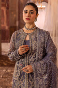 Motifz | Bridal Couture | 0018-ZURIAH EMBROIDERED ORGANZA STITCHED - by - Libasekhas UK - Registered Vendor of : Motifz - 100% Original Designer Dresss