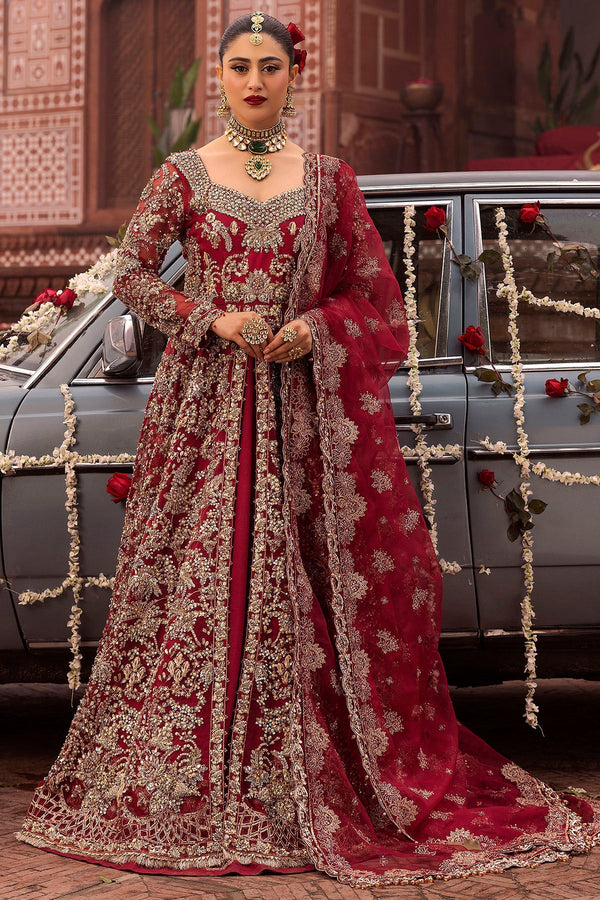 Motifz | Bridal Couture | 0019-SHANARA EMBROIDERED ORGANZA STITCHED - by - Libasekhas UK - Registered Vendor of : Motifz - 100% Original Designer Dresss