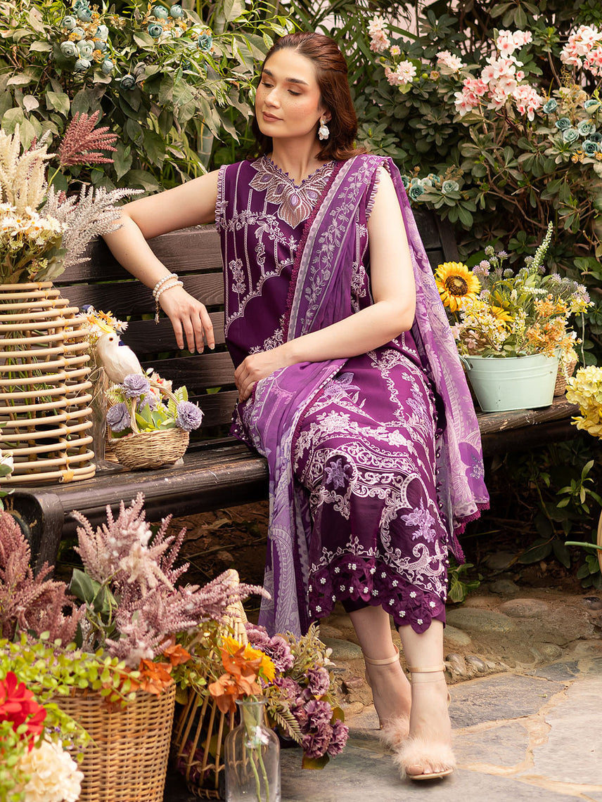 Parishay | Shangrila Luxury Lawn | SHR - 08 - by - Libasekhas UK - Registered Vendor of : Parishay - 100% Original Designer Dresss