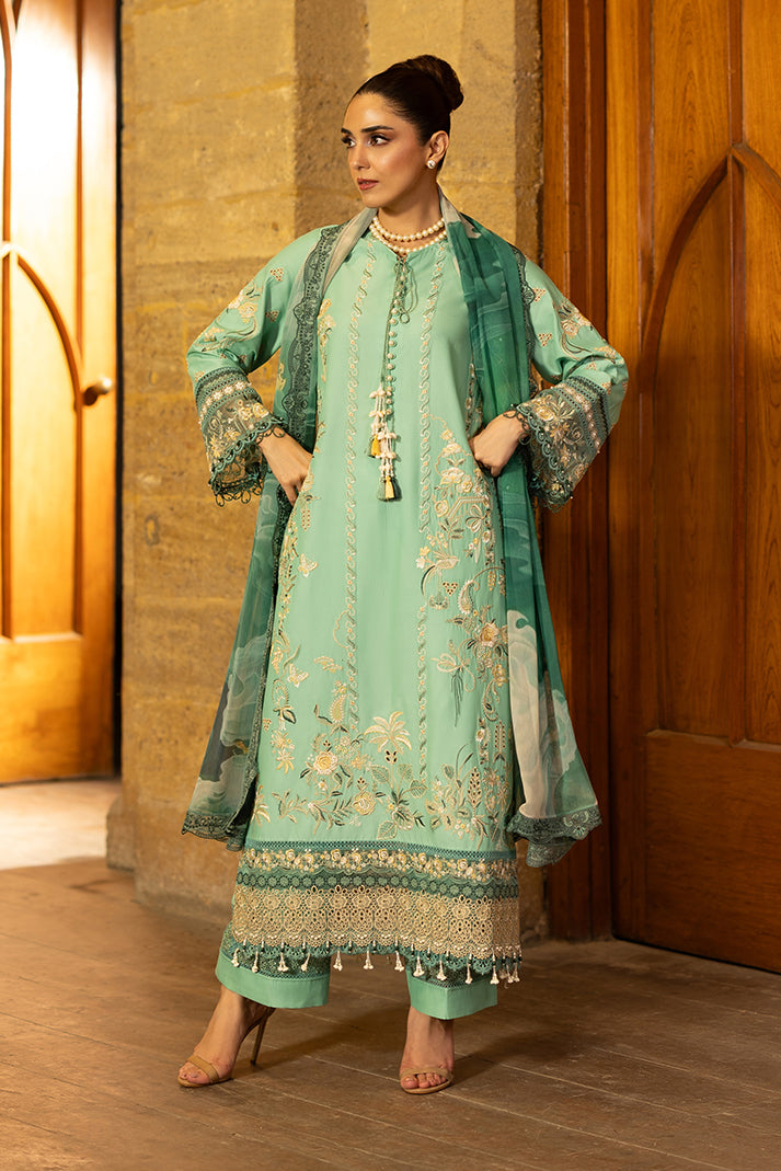 Imrozia Premium | Maya Luxury Lawn 26 | SL-156 Yalina - by Libasekhas UK - Registered Vendor of : Imrozia Premium - 100% Original Designer Dress