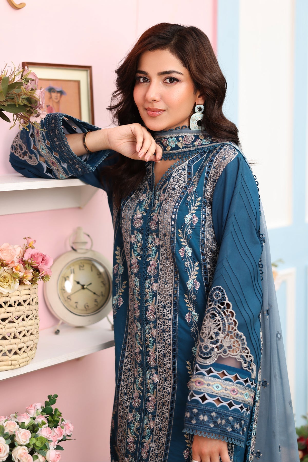 Imrozia Premium | Hayam Luxury Lawn 25 | SL 87 SAHAR - by - Libasekhas UK - Registered Vendor of : Imrozia Premium - 100% Original Designer Dresss