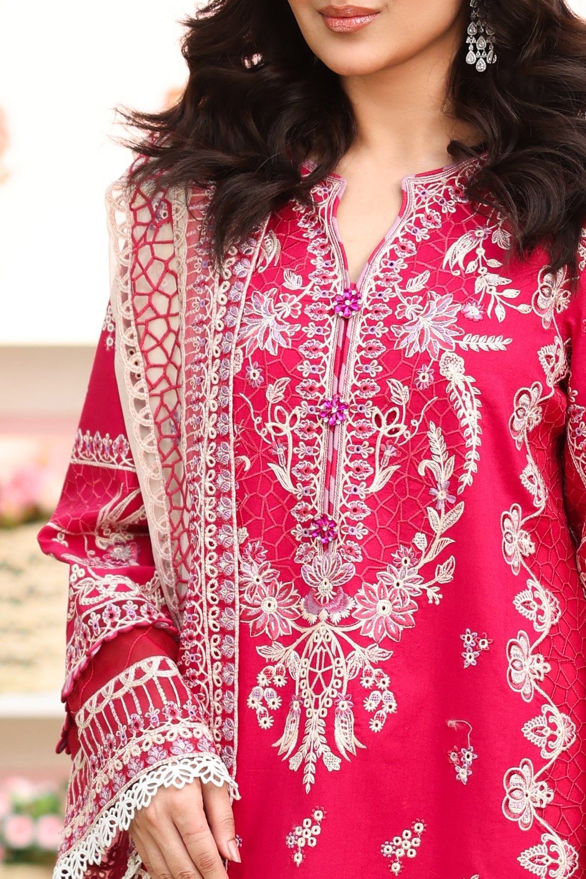 Imrozia Premium | Hayam Luxury Lawn 25 | SL 90 BASMA - by - Libasekhas UK - Registered Vendor of : Imrozia Premium - 100% Original Designer Dresss