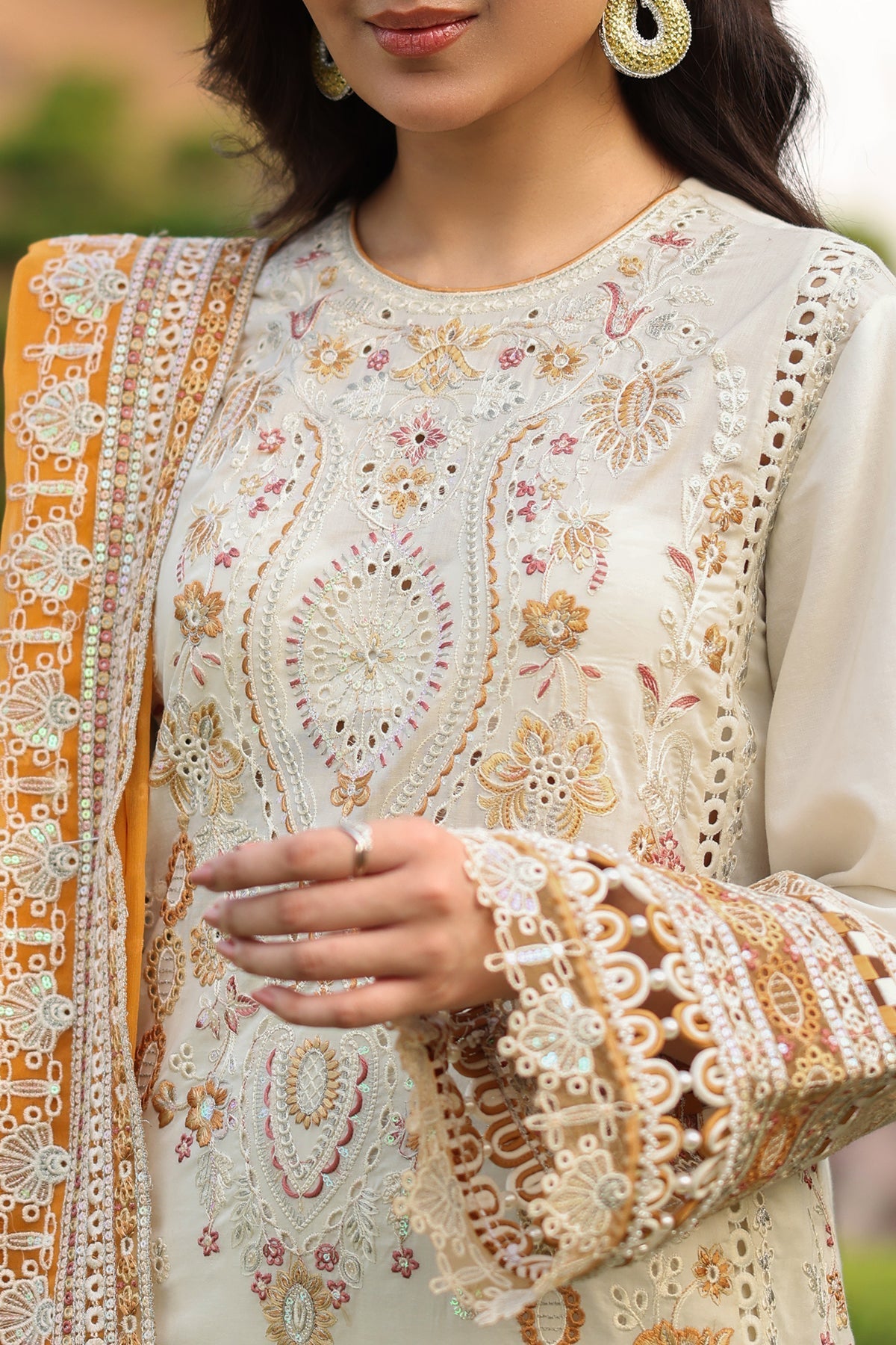 Imrozia Premium | Hayam Luxury Lawn 25 | SL 91 LULU - by - Libasekhas UK - Registered Vendor of : Imrozia Premium - 100% Original Designer Dresss
