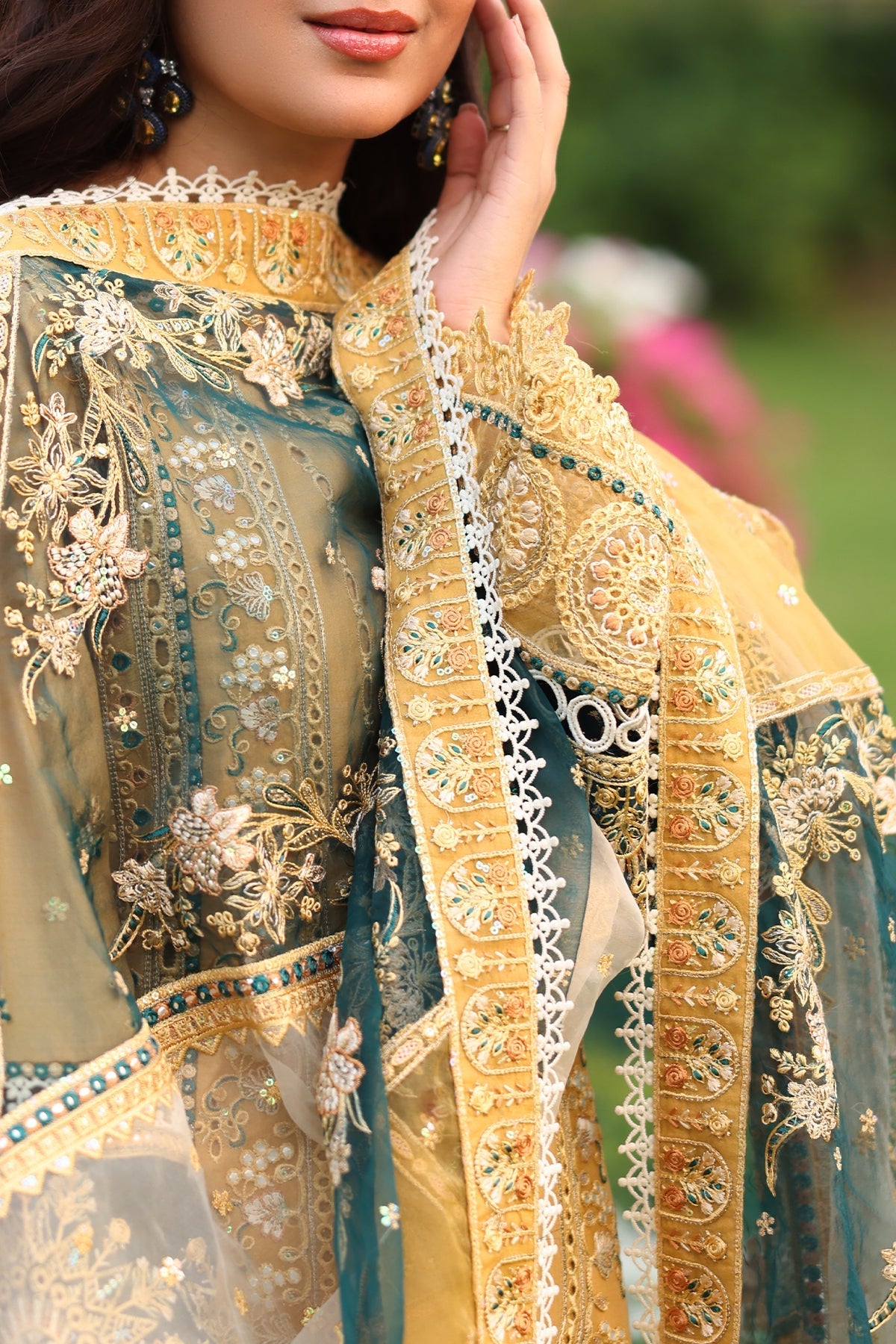 Imrozia Premium | Hayam Luxury Lawn 25 | SL 92 SHAKIRA - by - Libasekhas UK - Registered Vendor of : Imrozia Premium - 100% Original Designer Dresss