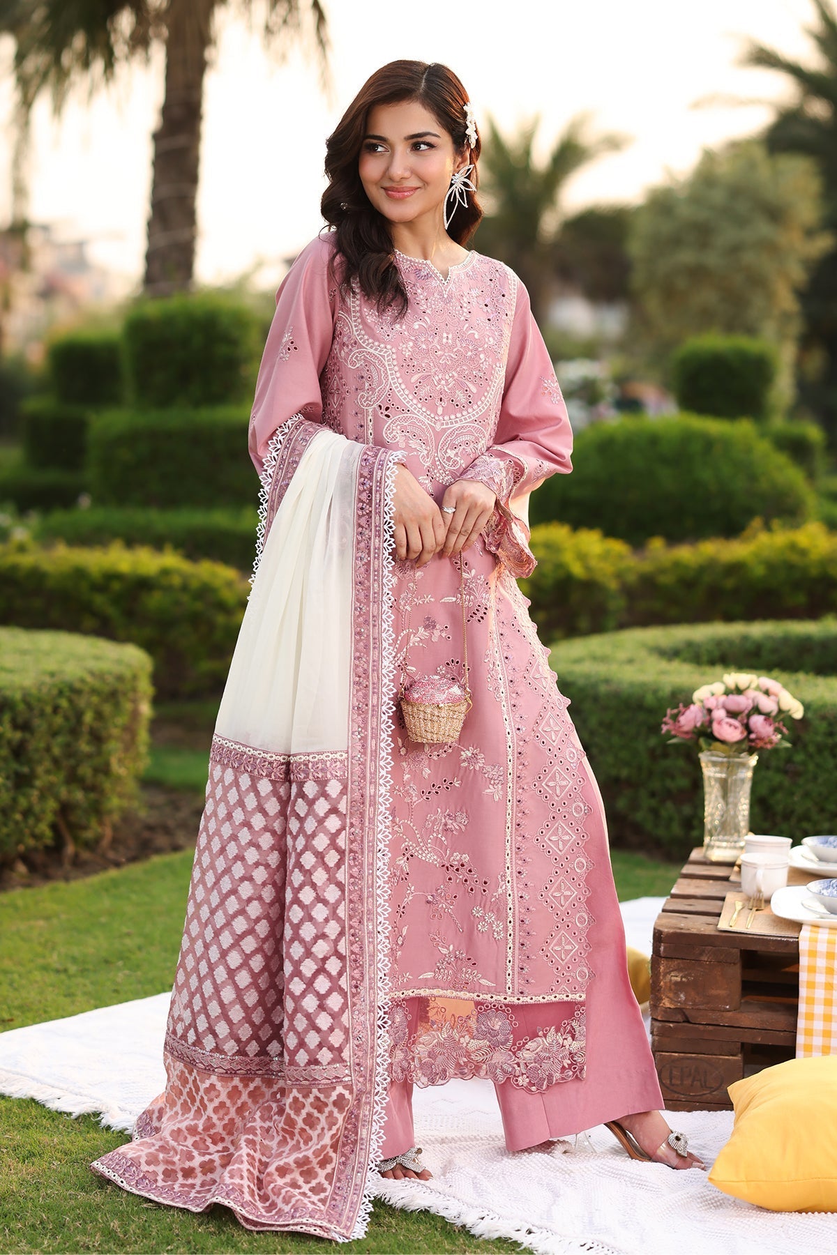 Imrozia Premium | Hayam Luxury Lawn 25 | SL 93 ISRA - by - Libasekhas UK - Registered Vendor of : Imrozia Premium - 100% Original Designer Dresss