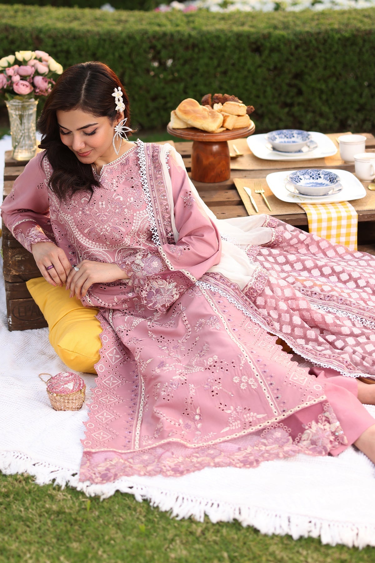 Imrozia Premium | Hayam Luxury Lawn 25 | SL 93 ISRA - by - Libasekhas UK - Registered Vendor of : Imrozia Premium - 100% Original Designer Dresss