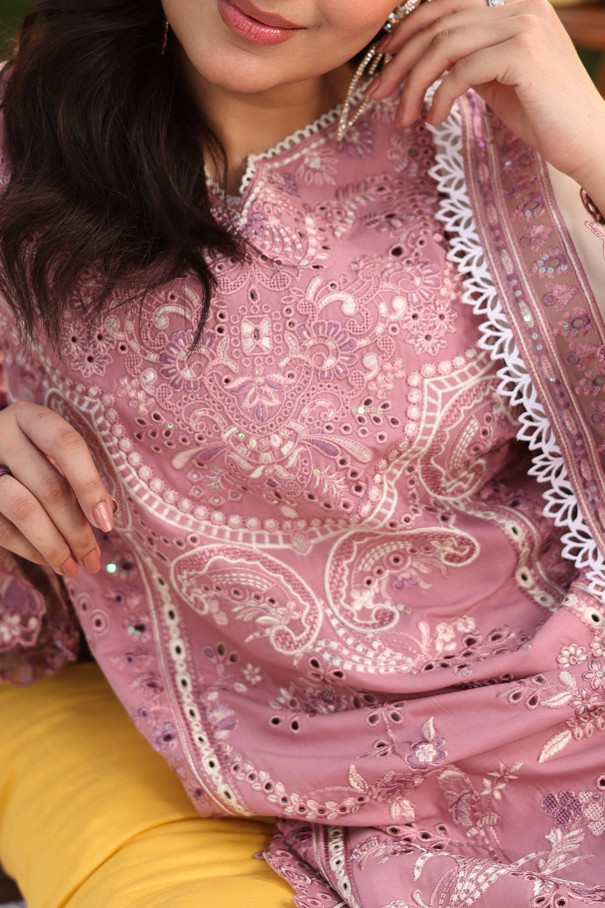 Imrozia Premium | Hayam Luxury Lawn 25 | SL 93 ISRA - by - Libasekhas UK - Registered Vendor of : Imrozia Premium - 100% Original Designer Dresss