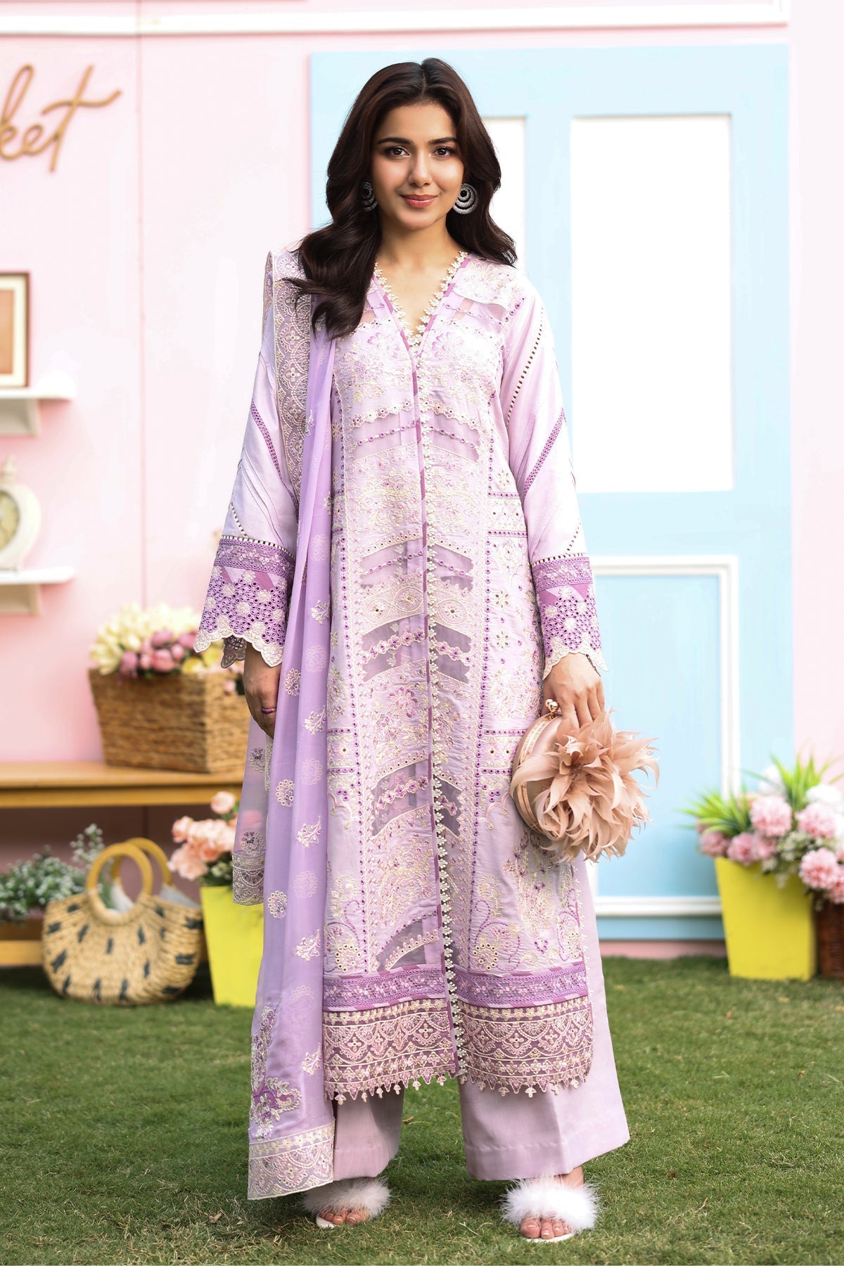 Imrozia Premium | Hayam Luxury Lawn 25 | SL 95 HALIMA - by - Libasekhas UK - Registered Vendor of : Imrozia Premium - 100% Original Designer Dresss