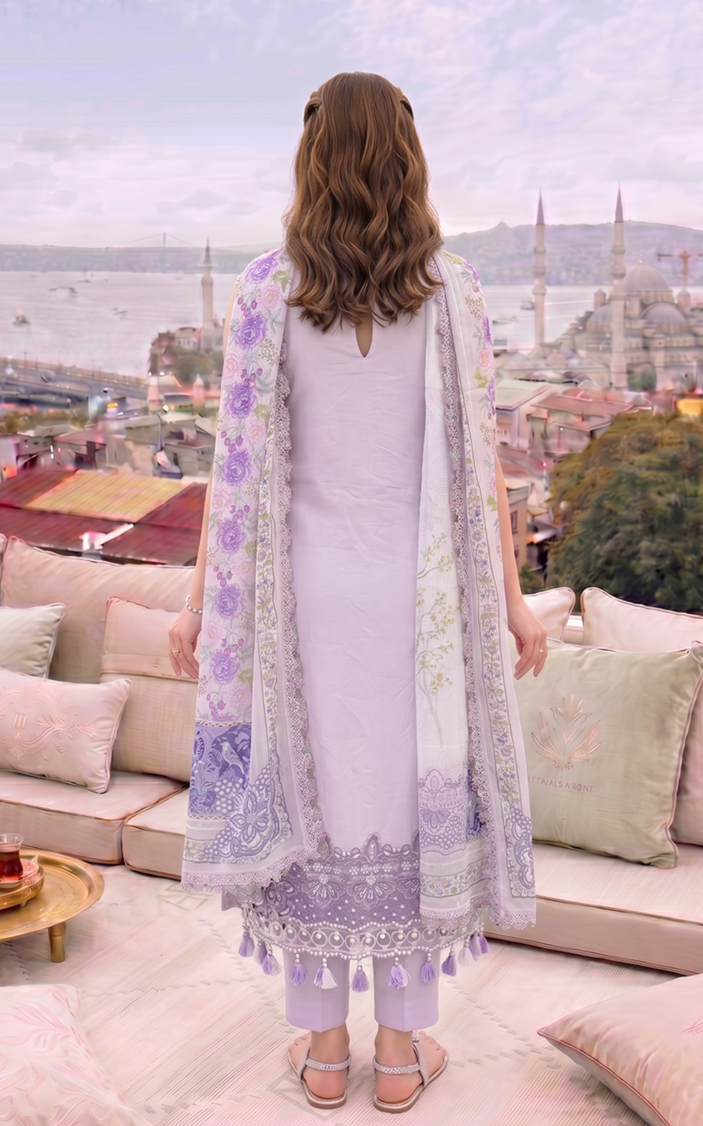 Asifa and Nabeel | Summer Lawn 26 | Lilac River (SL26-02) - by Libasekhas UK - Registered Vendor of : Asifa and Nabeel - 100% Original Designer Dress