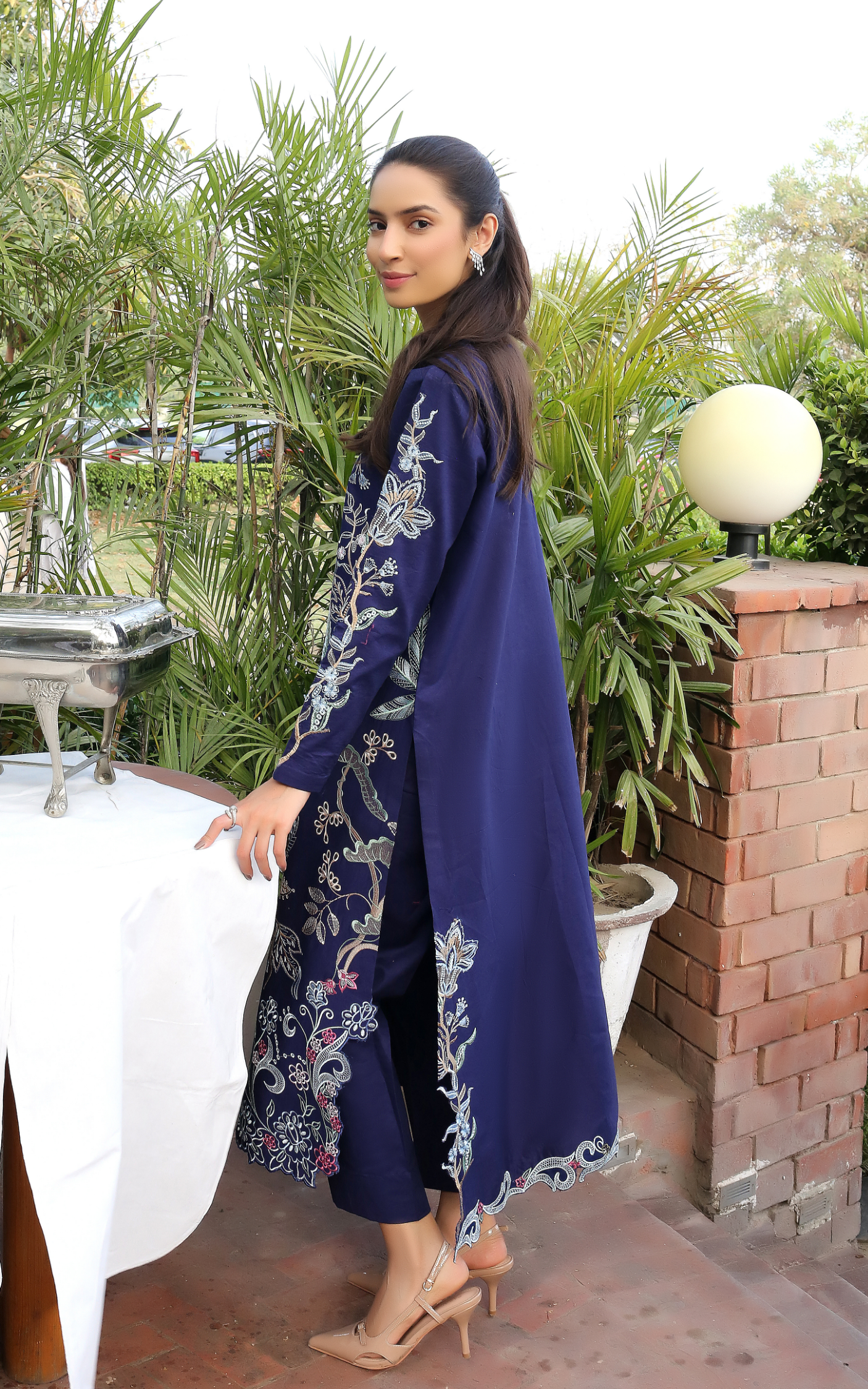 Asifa and Nabeel | Summer Lawn 26 | Scarlet Blue (SL26-04) - by Libasekhas UK - Registered Vendor of : Asifa and Nabeel - 100% Original Designer Dress