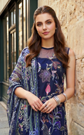 Asifa and Nabeel | Summer Lawn 26 | Scarlet Blue (SL26-04) - by Libasekhas UK - Registered Vendor of : Asifa and Nabeel - 100% Original Designer Dress