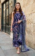 Asifa and Nabeel | Summer Lawn 26 | Scarlet Blue (SL26-04) - by Libasekhas UK - Registered Vendor of : Asifa and Nabeel - 100% Original Designer Dress